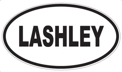 LASHLEY - Oval Magnet