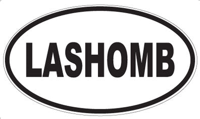 LASHOMB - Oval Sticker