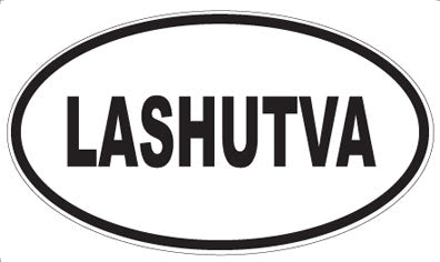 LASHUTVA - Oval Sticker