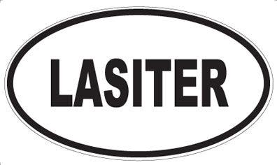 LASITER - Oval Magnet