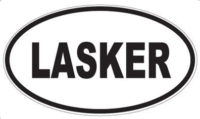 LASKER - Oval Magnet