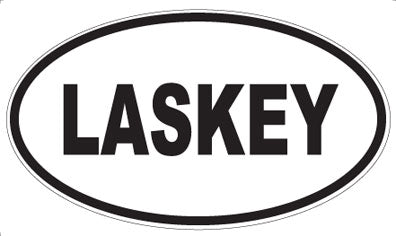 LASKEY - Oval Sticker