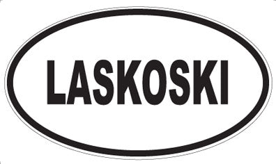 LASKOSKI - Oval Sticker
