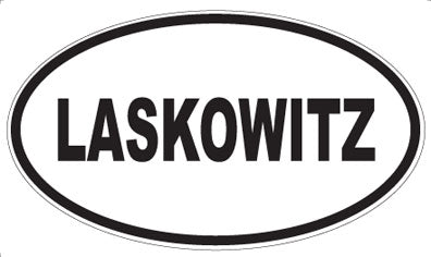 LASKOWITZ - Oval Sticker