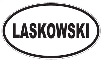 LASKOWSKI - Oval Sticker