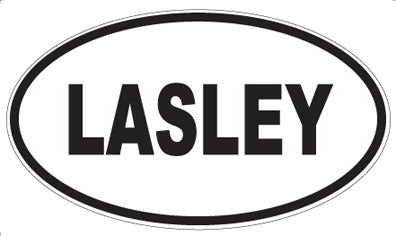 LASLEY - Oval Magnet