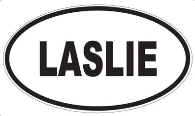 LASLIE - Oval Sticker
