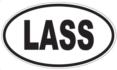 LASS - Oval Sticker