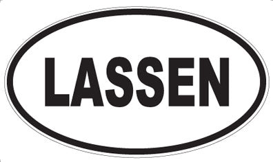LASSEN - Oval Magnet