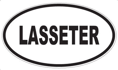 LASSETER - Oval Magnet