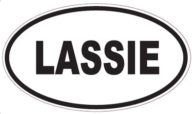 LASSIE - Oval Sticker