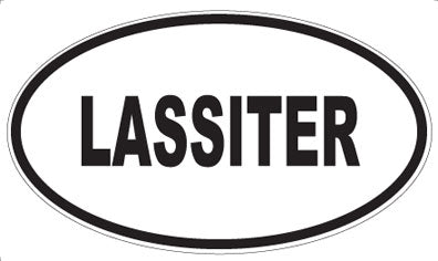 LASSITER - Oval Sticker