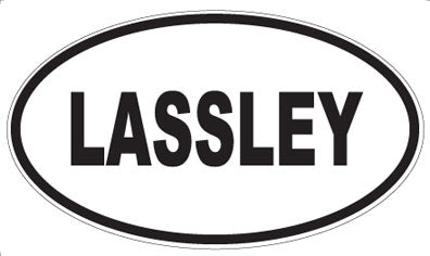 LASSLEY - Oval Magnet