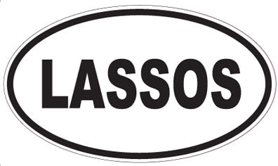 LASSOS - Oval Sticker