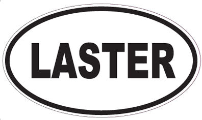 LASTER - Oval Sticker