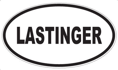 LASTINGER - Oval Sticker