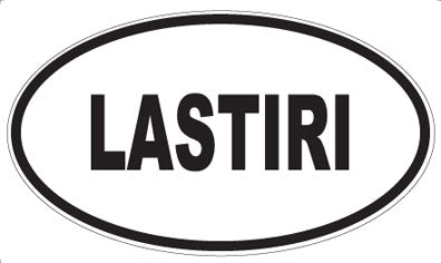 LASTIRI - Oval Sticker