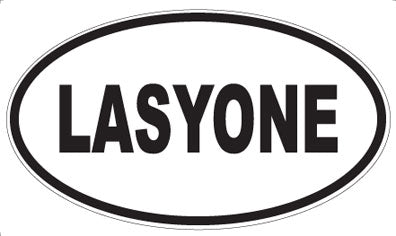 LASYONE - Oval Sticker