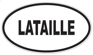 LATAILLE - Oval Sticker