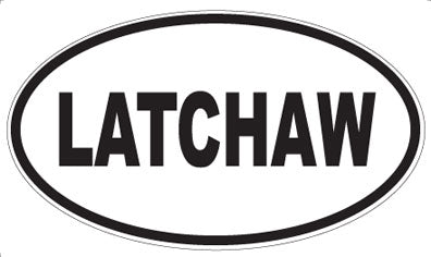 LATCHAW - Oval Sticker