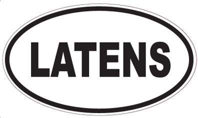 LATENS - Oval Sticker