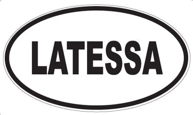 LATESSA - Oval Magnet