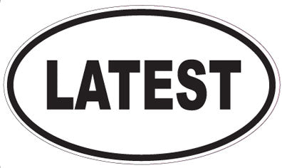 LATEST - Oval Sticker