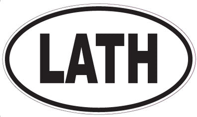 LATH - Oval Sticker