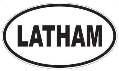 LATHAM - Oval Magnet
