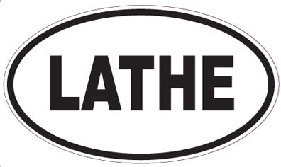 LATHE - Oval Sticker