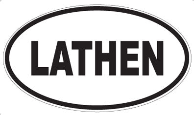LATHEN - Oval Magnet