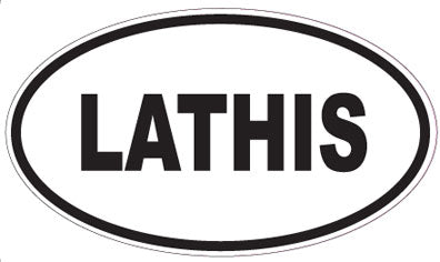 LATHIS - Oval Sticker