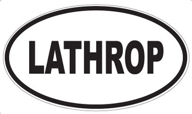 LATHROP - Oval Magnet