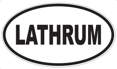 LATHRUM - Oval Sticker