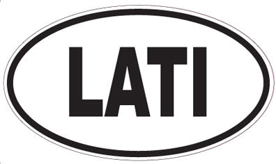 LATI - Oval Sticker