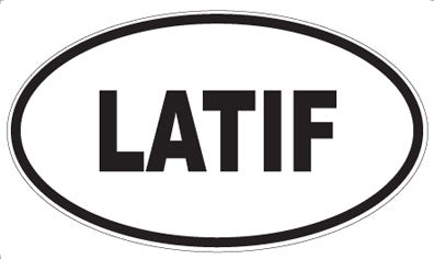 LATIF - Oval Sticker