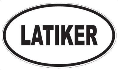 LATIKER - Oval Sticker