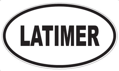 LATIMER - Oval Sticker
