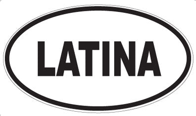 LATINA - Oval Magnet