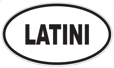 LATINI - Oval Sticker