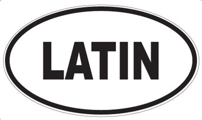 LATIN - Oval Magnet