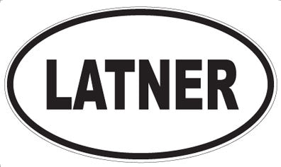 LATNER - Oval Magnet