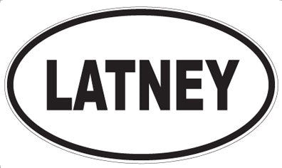 LATNEY - Oval Sticker