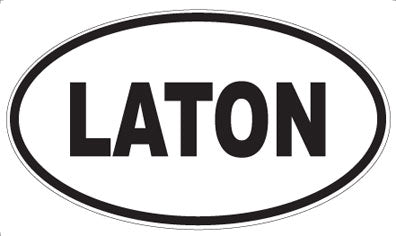 LATON - Oval Sticker