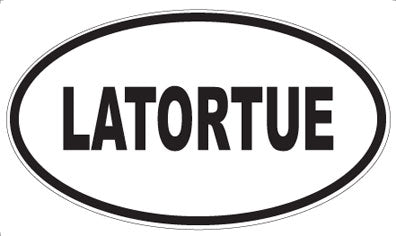LATORTUE - Oval Sticker