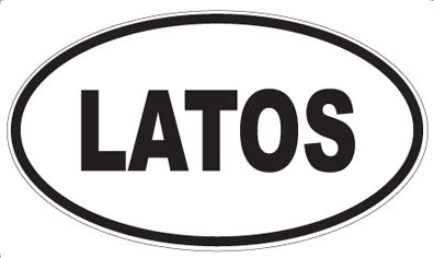 LATOS - Oval Sticker