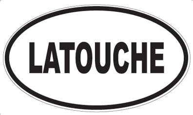 LATOUCHE - Oval Sticker