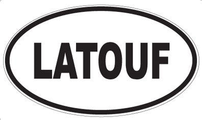 LATOUF - Oval Sticker