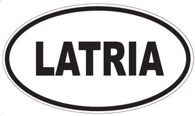 LATRIA - Oval Sticker