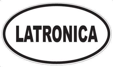 LATRONICA - Oval Sticker